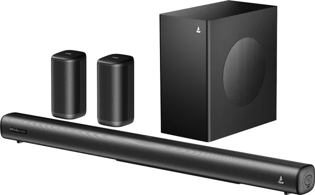 boAt boAt Aavante Prime 5.1 4050D, Dolby Audio, Multi Connect,Wireless Satellites,EQ Modes 400 W Bluetooth Soundbar - PRIME 400W