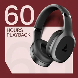boAt Rockerz 412, 60H Battery,40ms Latency,ENx, Stream Ad Free Music via App Bluetooth Headset (Active Black, On the Ear) - Rockerz 412