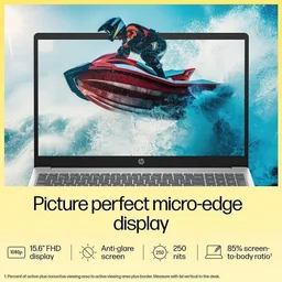 HP LAPTOP 15-FC0690AU RYZEN 5 7520U/16GB RAM/512GB SSD/15.6 FHD/WIN11/MS - 39.62 cm (15.6 Inch), Silver, Ryzen 5 Quad Core, 512 GB, 16GB, LPDDR5, 7520U, Up to 5.2GHz, AMD, AMD Radeon AMD, Windows 11, Laptop, Power Adaptor, User Guide, Warranty Documents