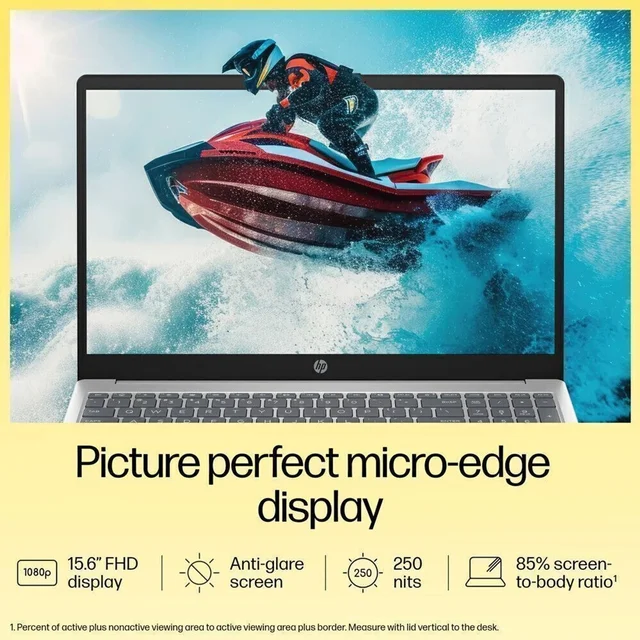 HP LAPTOP 15-FC0690AU RYZEN 5 7520U/16GB RAM/512GB SSD/15.6 FHD/WIN11/MS - 39.62 cm (15.6 Inch), Silver, Ryzen 5 Quad Core, 512 GB, 16GB, LPDDR5, 7520U, Up to 5.2GHz, AMD, AMD Radeon AMD, Windows 11, Laptop, Power Adaptor, User Guide, Warranty Documents