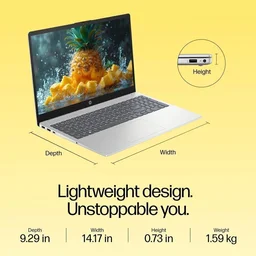 HP LAPTOP 15-FC0690AU RYZEN 5 7520U/16GB RAM/512GB SSD/15.6 FHD/WIN11/MS - 39.62 cm (15.6 Inch), Silver, Ryzen 5 Quad Core, 512 GB, 16GB, LPDDR5, 7520U, Up to 5.2GHz, AMD, AMD Radeon AMD, Windows 11, Laptop, Power Adaptor, User Guide, Warranty Documents