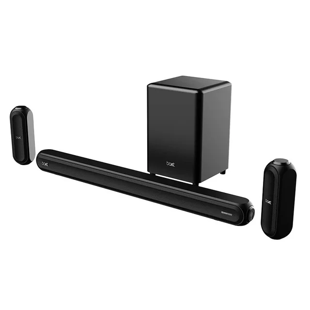 boAt boAt Aavante Bar 3200D 5.1 Channel Soundbar with Powerful Subwoofer, 3D Surround Sound and Dolby Audio, Dual Wireless Rear Satellite Speakers, Multiple Connectivity Modes - 3200D 360W