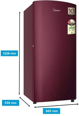 Midea 170 L 1 Star Direct Cool SingleRefrigeratorMDRD170D1XPAW@0010MDRD170D1 XPAW@0010 (F) - MDRD170D1XPAW@0010 (F)
