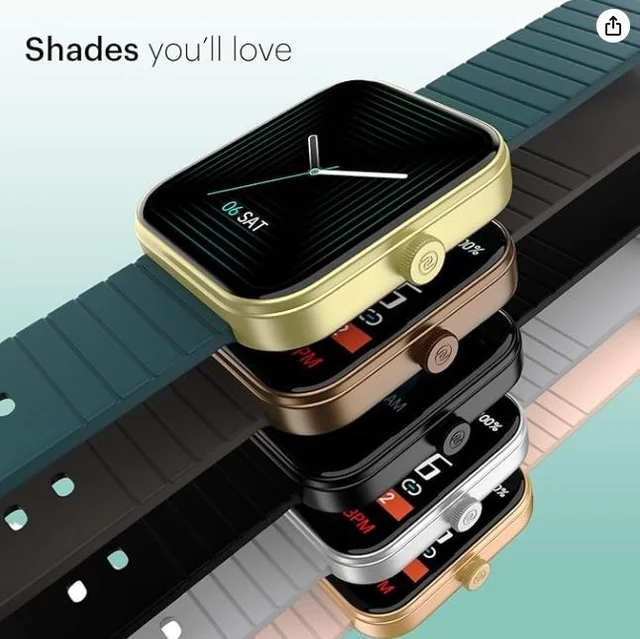 Noise Newly Launched ColorFit Pulse 3 with 1.96" Biggest Display Bluetooth Calling Smart Watch, Premium Build, Auto Sport Detection & 170+ Watch Faces Smartwatch for Men & Women - Midnight Black