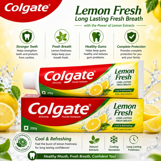 Colgate Lemon Fresh Toothpaste - 200 g
