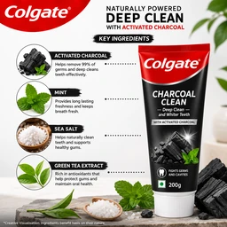 Colgate Charcoal Clean Toothpaste - 200 g