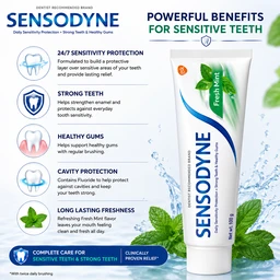 Sensodyne Fresh Mint Toothpaste - 100 g
