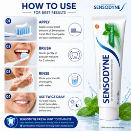 Sensodyne Fresh Mint Toothpaste - 100 g