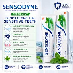 Sensodyne Fresh Mint Toothpaste - 100 g