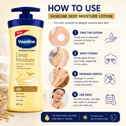 Vaseline Deep Moisture Lotion - 400 ML