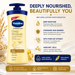 Vaseline Deep Moisture Lotion - 400 ML