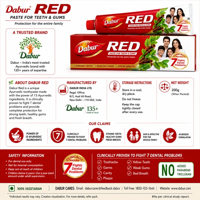 Dabur Red Toothpaste