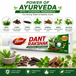 Dabur Dant Rakshak Toothpaste - 125 g