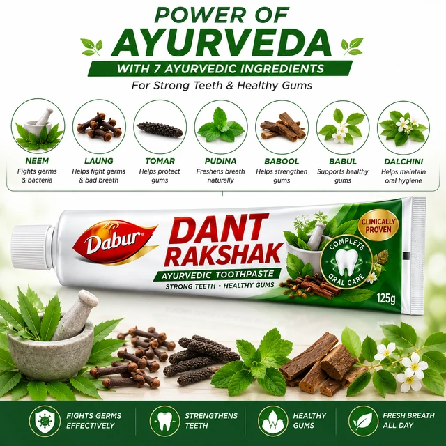 Dabur Dant Rakshak Toothpaste - 125 g