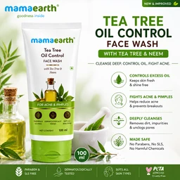 Mamaearth Tea Tree Oil Control Face Wash - 100 ML