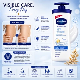 Vaseline Light Hydrate Lotion - 400 mL
