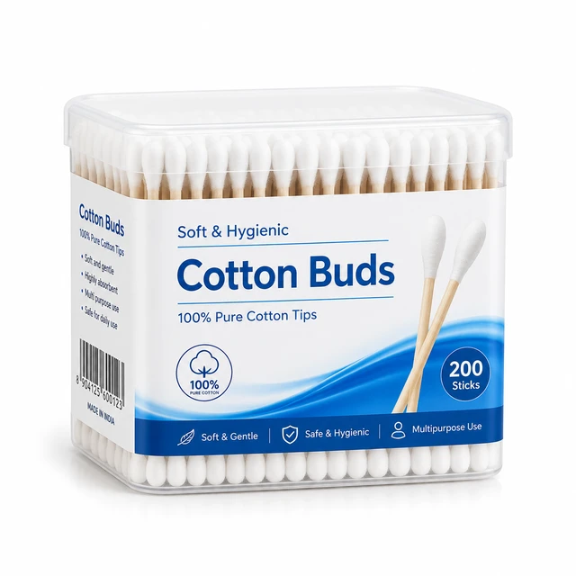 Cotton Buds Box - 200 Sticks