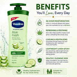 Vaseline Aloe Fresh Lotion - 400 ML