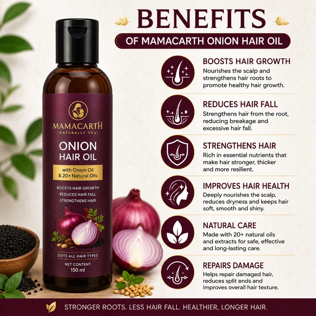 Mamaearth Onion Hair Oil - 150 mL
