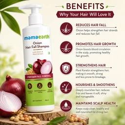 Mamaearth Onion Hair Fall Shampoo - 250 mL