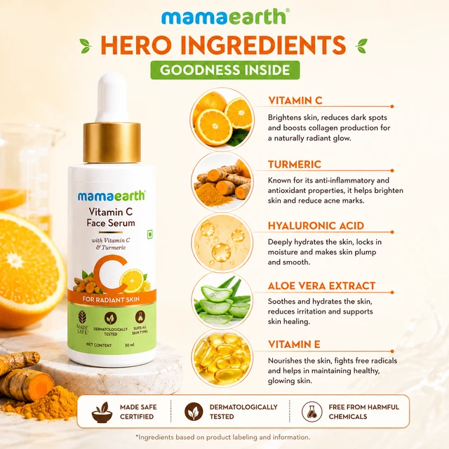 Mamaearth Vitamin C Face Serum - 30 ML