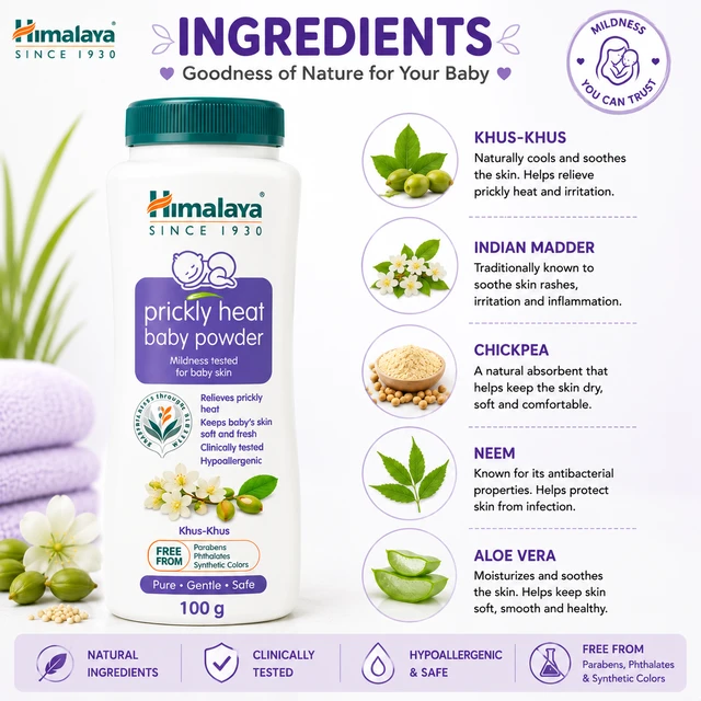 Himalaya Prickly Heat Baby Powder - 100 g