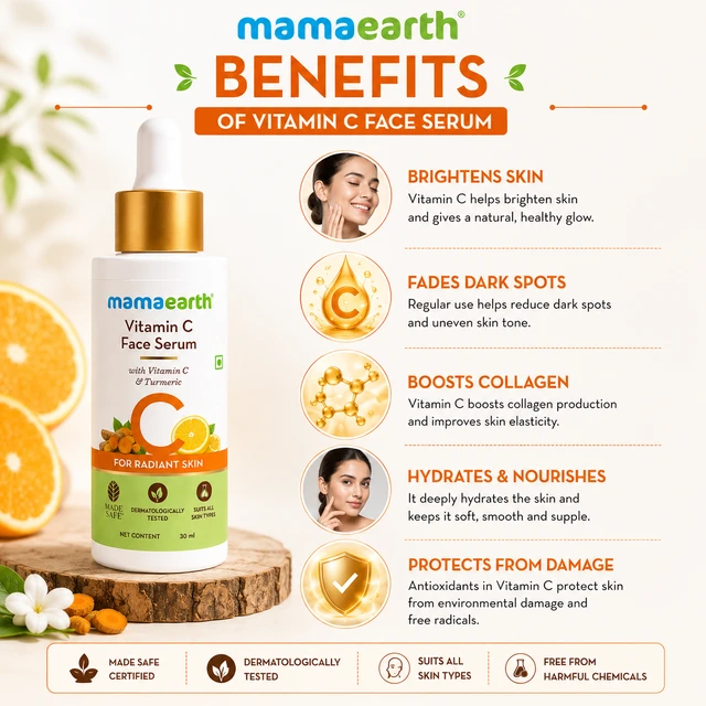Mamaearth Vitamin C Face Serum - 30 ML