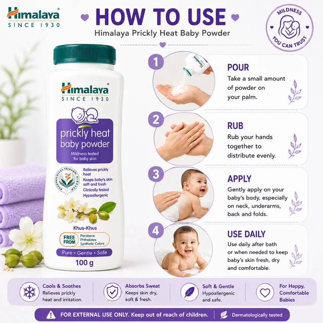 Himalaya Prickly Heat Baby Powder - 100 g