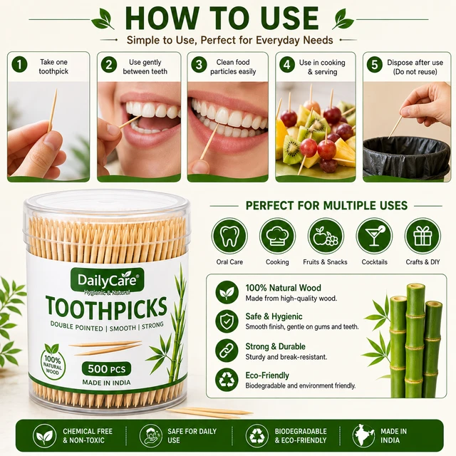 Toothpicks Pack - 500 Pieces