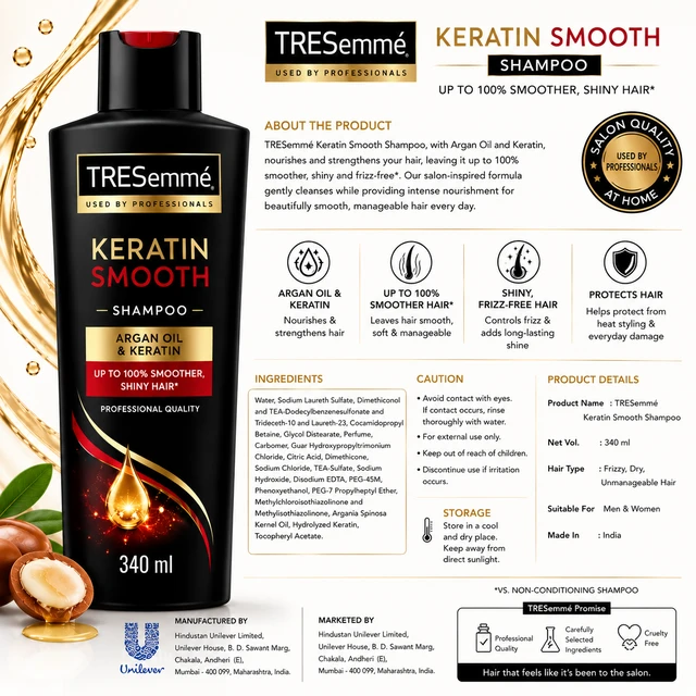 TRESemmé Keratin Smooth Shampoo - 340 ML