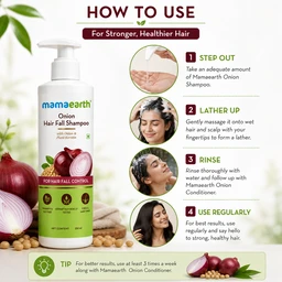 Mamaearth Onion Hair Fall Shampoo - 250 mL