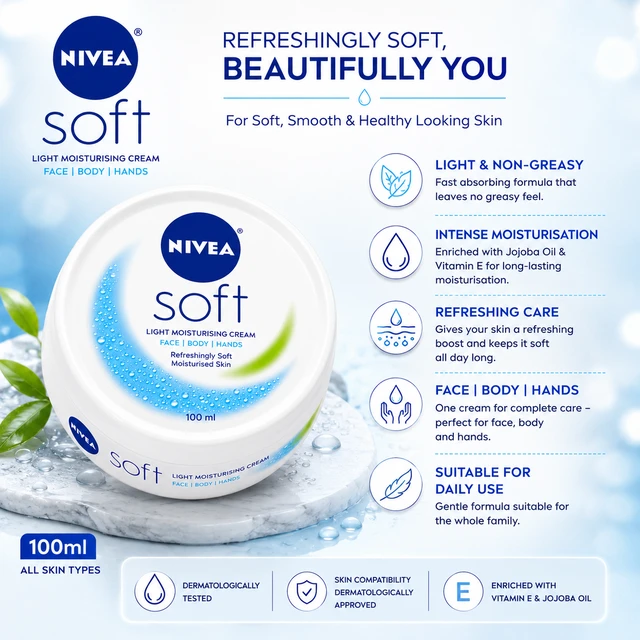 Nivea Soft Cream - 100 mL