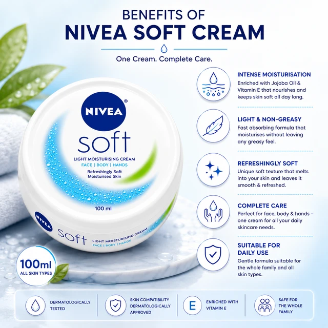 Nivea Soft Cream - 100 mL