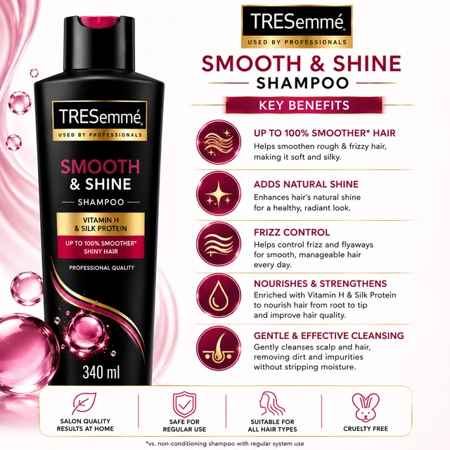 TRESemmé Smooth & Shine Shampoo - 340 ML