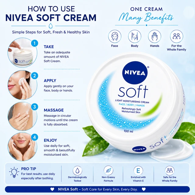 Nivea Soft Cream - 100 mL