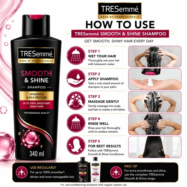 TRESemmé Smooth & Shine Shampoo - 340 ML