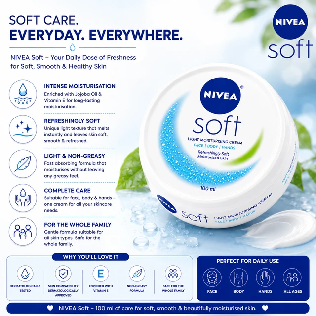 Nivea Soft Cream - 100 mL