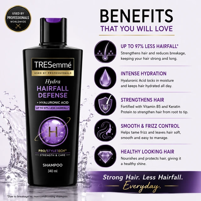 TRESemmé Hydra Hairfall Defense Shampoo - 340 ML