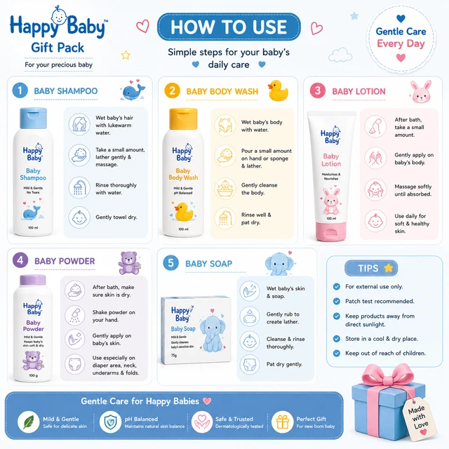 Happy Baby Gift Pack - 1 Set