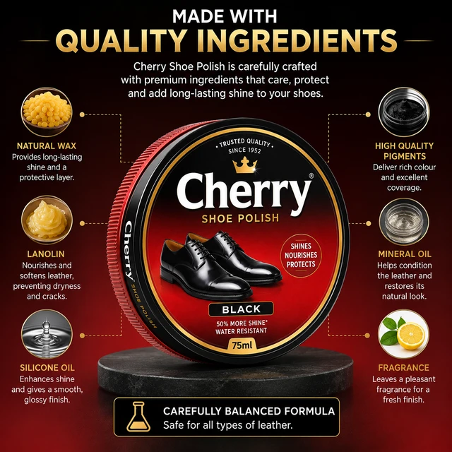 Shoe Polish – Cherry - 75 mL