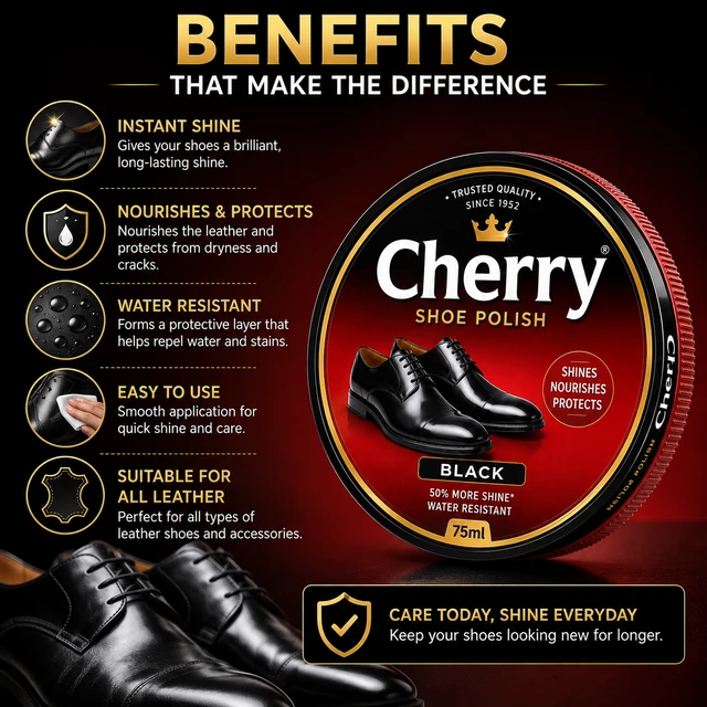 Shoe Polish – Cherry - 75 mL