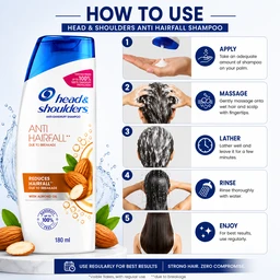 Head & Shoulders Anti Hairfall Shampoo - 180 ML