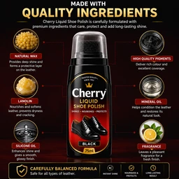 Cherry Liquid Shoe Polish - 75 ML