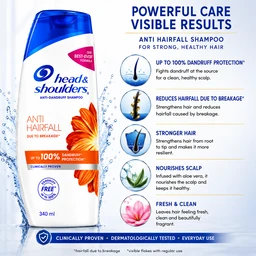 Head & Shoulders Anti Hairfall Shampoo - 340 ML