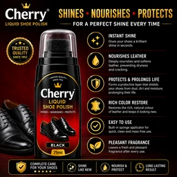 Cherry Liquid Shoe Polish - 75 ML