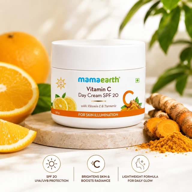 Mamaearth Vitamin C Day Cream SPF 20 - 50 G