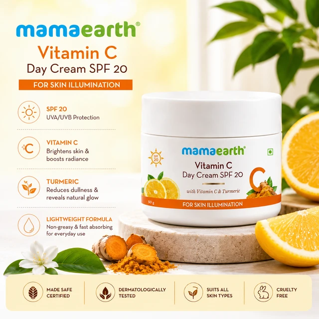 Mamaearth Vitamin C Day Cream SPF 20 - 50 G
