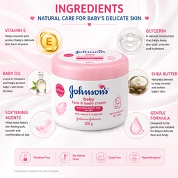 Johnson’s Baby Face & Body Cream - 200 g