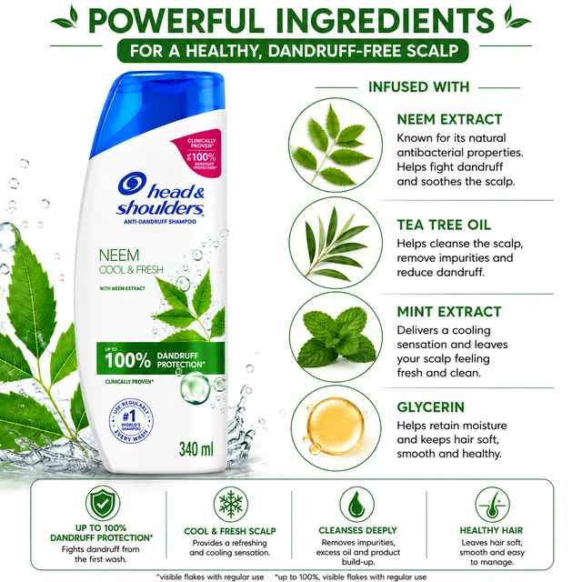 Head & Shoulders Neem Shampoo - 340 mL