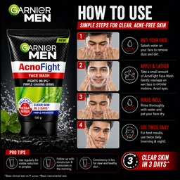 Garnier Men AcnoFight Face Wash - 100 g